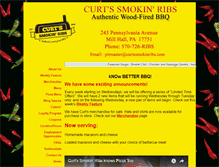 Tablet Screenshot of curtssmokinribs.com